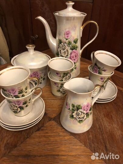 Кофейный сервиз СССР. Полонский фарфоровый завод