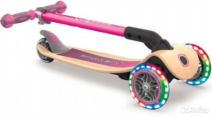 Самокат трехколесный Globber primo foldable wood l