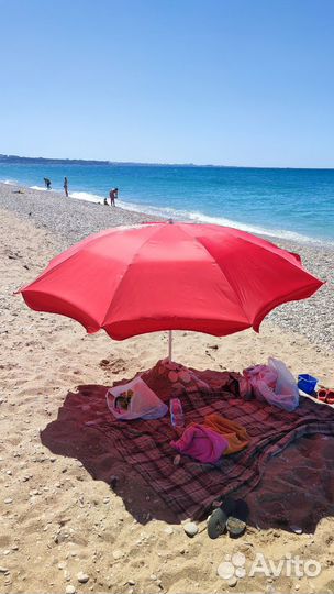 Зонт садовый для дачи и пляжа бу