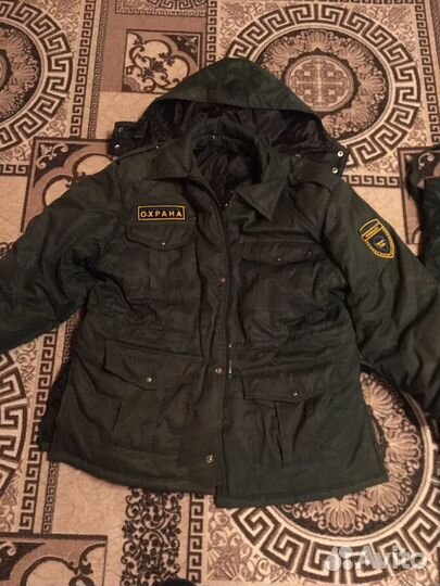 Костюм зимний охранника цвет темно зеленый