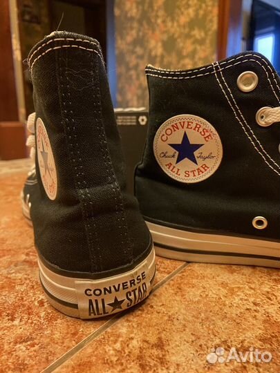 Кеды converse all star черные высокие