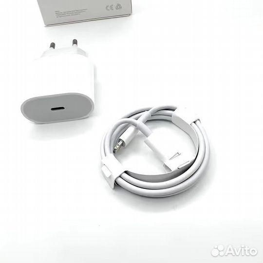 Комплект зарядка Apple 25w USB-C to lightning