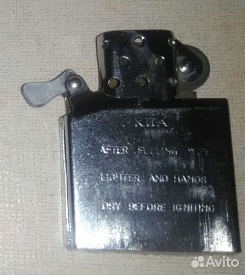 Зажигалка Zippo в чехле, состояние на фото