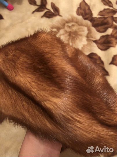 Берет норка рыжая