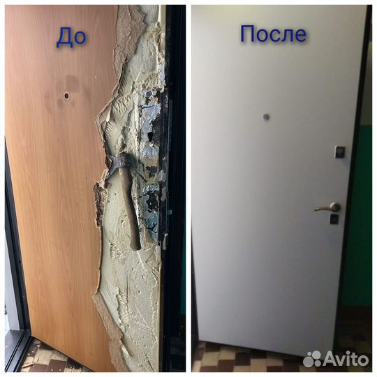 Ремонт металлических дверей,регулировка,замена