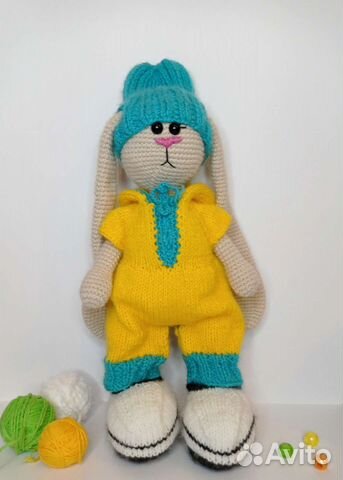 Мягкая игрушка заяц ручная работа