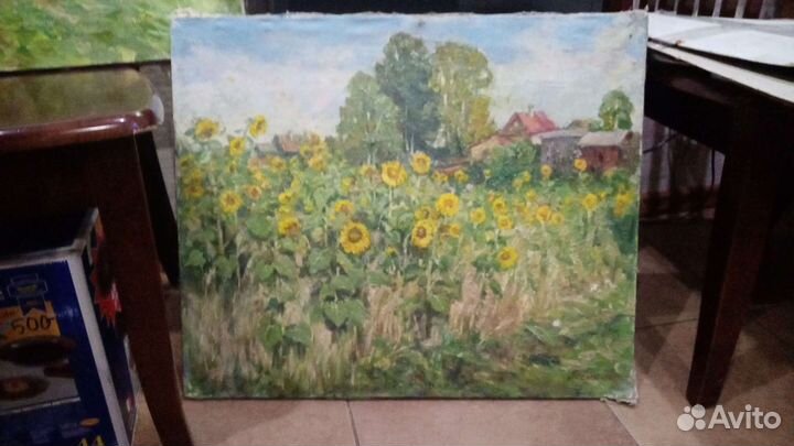 Картина маслом на холсте без рамы