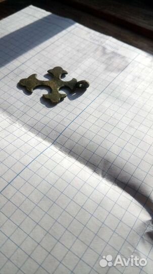 Крест бронза нательный