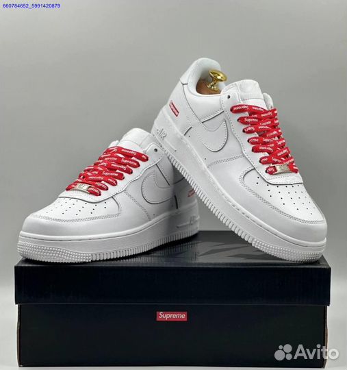 Кроссовки Nike Air Force 1 Low & Supreme (Арт.97201)