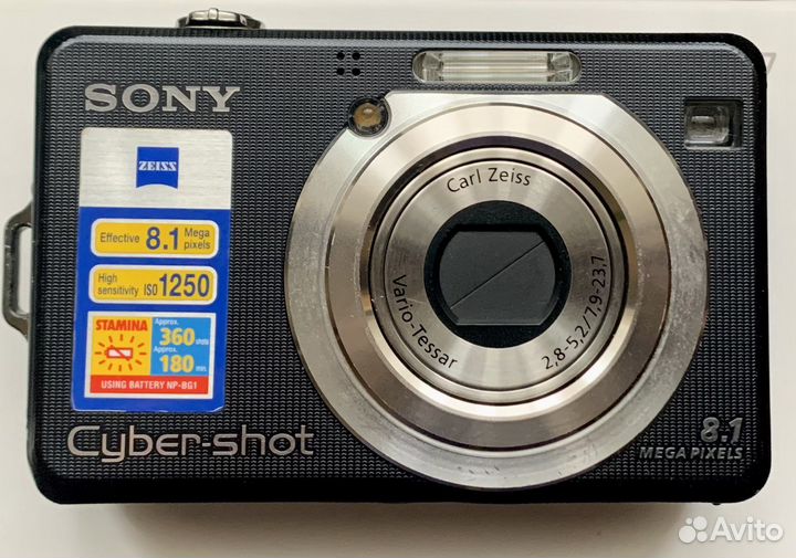 Компактный фотоаппарат sony cyber-shot DSC-W100