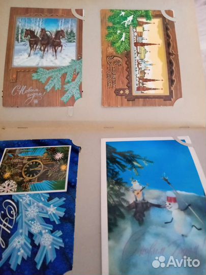 Новогодние открытки СССР