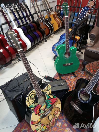 Гитара акустическая Elitaro новая