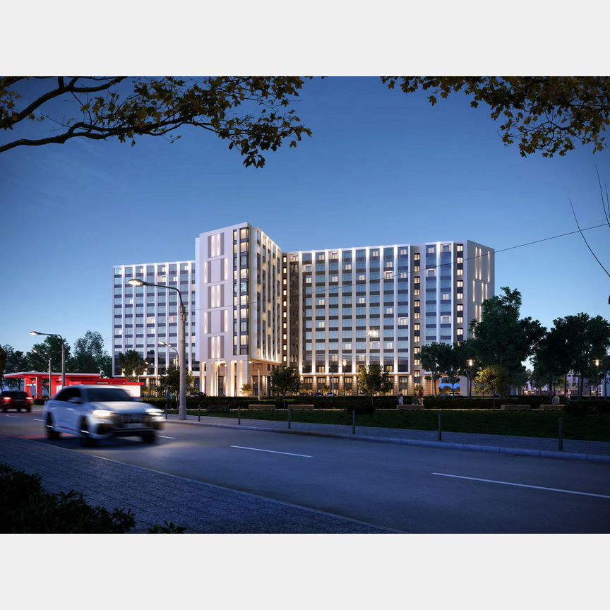 1-к. апартаменты, 22,6 м², 6/13 эт.