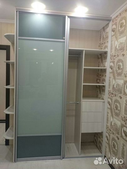 Шкаф купе серый