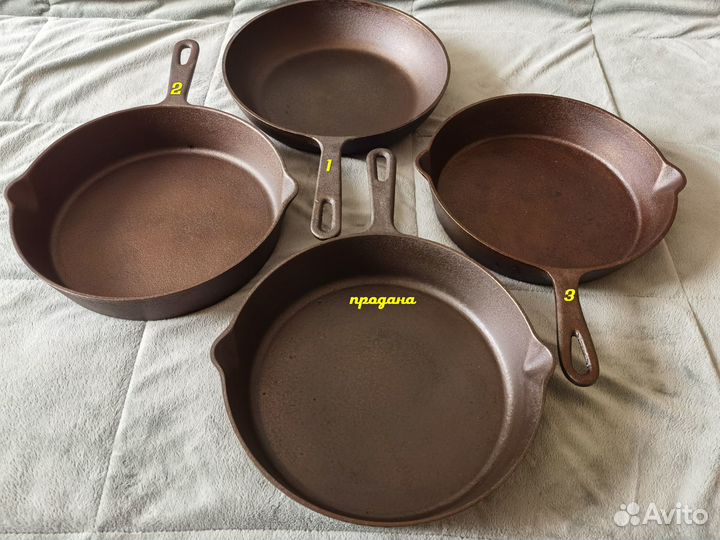 Чугунная сковорода СССР Ленинград