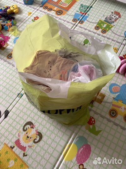 Пакет вещей на девочку новорождённую