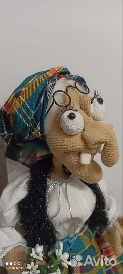 Вязяная кукла ручная работа