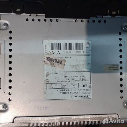 Магнитола штатная ssangyong actyon NEW 2011