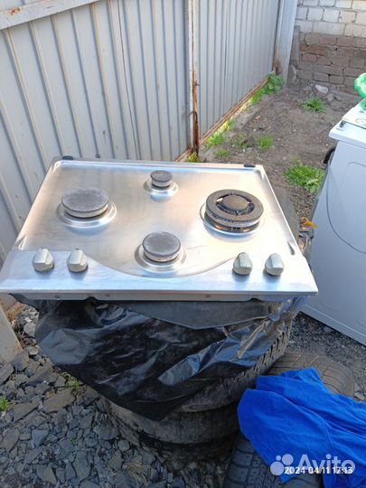 Газовая варочная панель Италия нержавейка