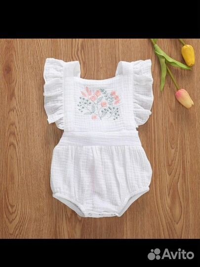 Муслиновый комбинезон для девочки
