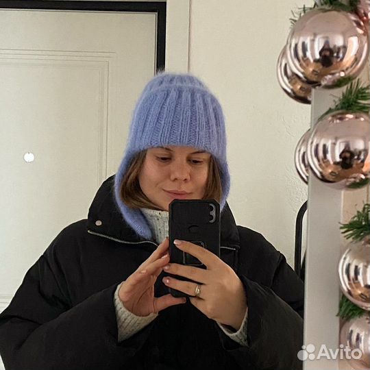 Шапка женская вязаная ручная работа