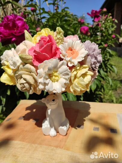 Съедобные букеты цветов из зефира