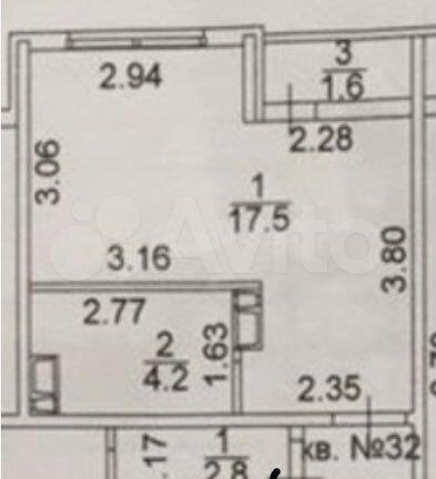 Квартира-студия, 23,3 м², 3/13 эт.