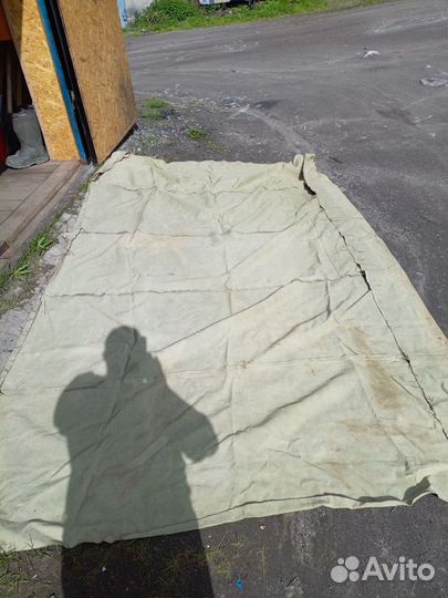 Брезентовая штора в гараж