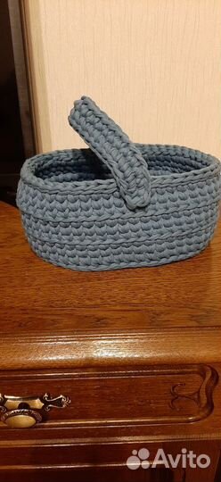 Корзина вязаная