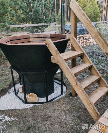 Уличная баня. Банный чан/Купель