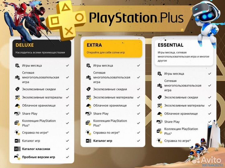 Подписка ps plus турция delux на ps5 ps4 (Арт.45055)