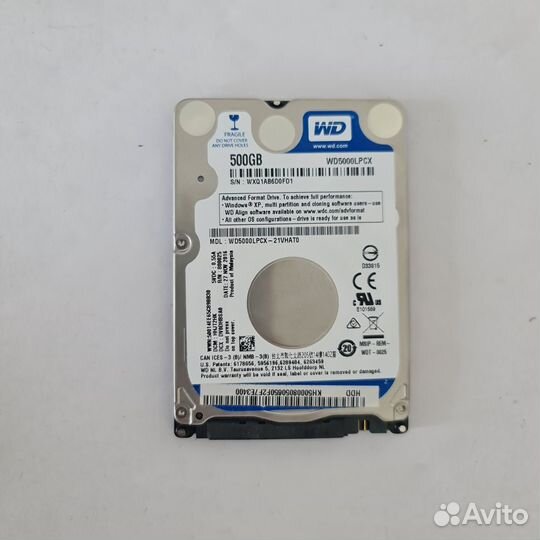 Жесткий диск HDD WD 500 GB 2.5 (Скупка Трейд-ин)