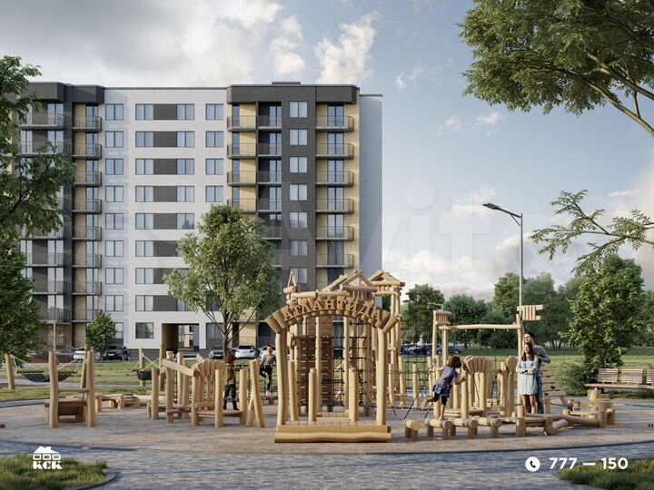 2-к. квартира, 53,6 м², 8/9 эт.