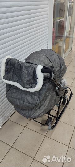 Новые функциональные санки - коляска