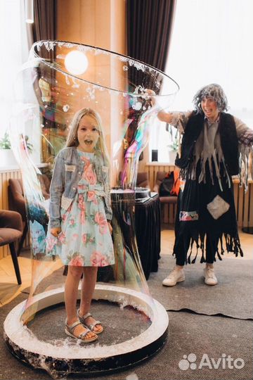 Шоу мыльных пузырей