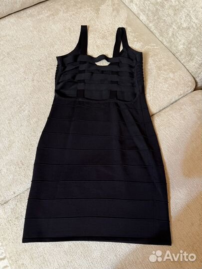 Платье 44 М черное женское с открытой спиной