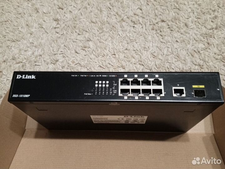Коммутатор D-Link Poe Switch Dgs-1010mp