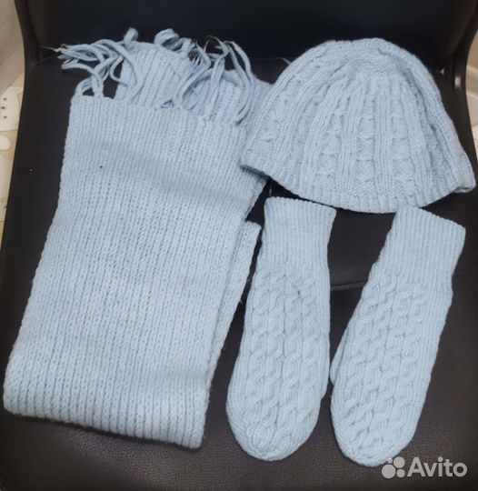 Шарф, варежки и шапка