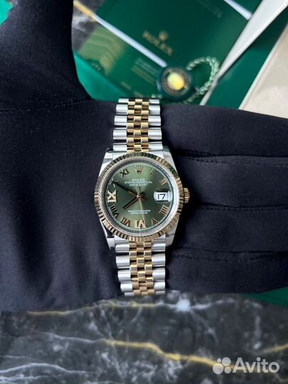 Rolex Datejust 36 Olive Green Roman Dial 126233