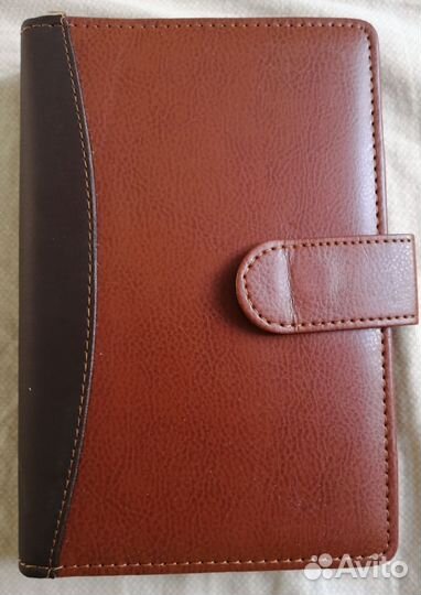 Ежедневник с калькулятором в кожанном переплете