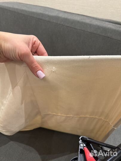 Шезлонг для новорожденных бежевый