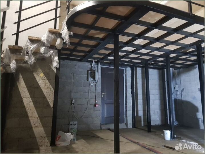 Лестница из металла Антресольный этаж