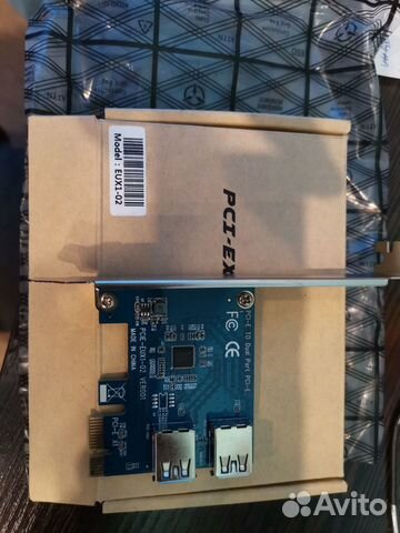 Разветвитель сплиттер PCI Express Card eux1-02 new