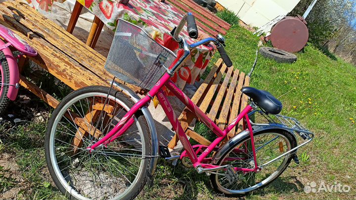 Велосипед женский с корзиной бу