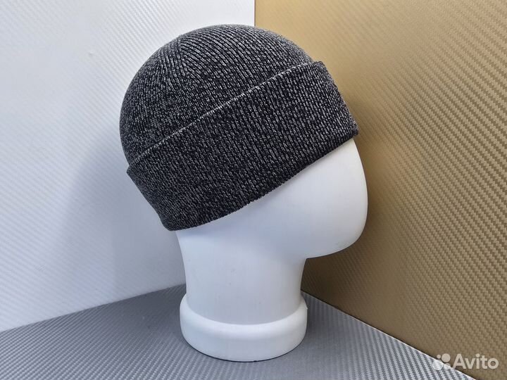 Шапка мужская вязаная Fred Perry серый меланж