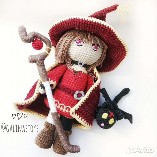 Вязаная кукла Мегумин