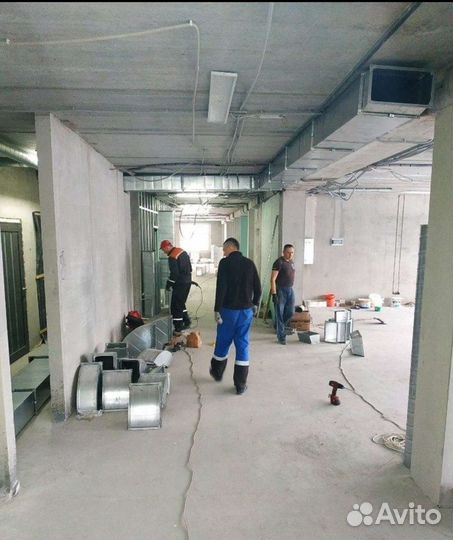 Монтаж систем вентиляции и кондиционирования