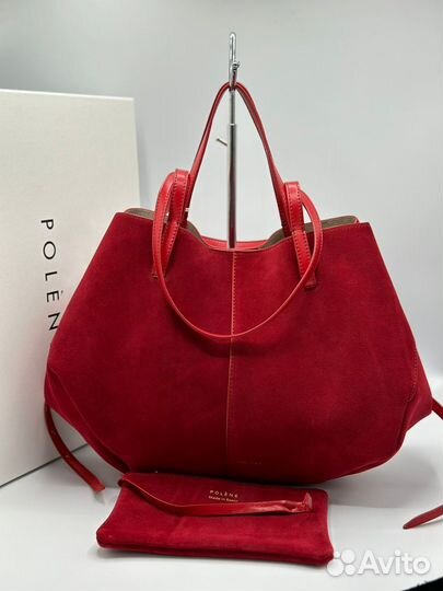 Сумка тоут Polene Cyme замша 10 цветов