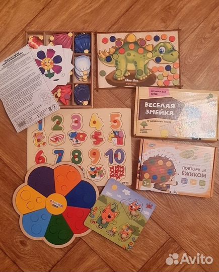 Развивающие деревянные игрушки набор