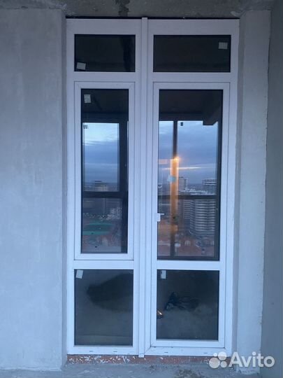 Стеклопакет с дверью